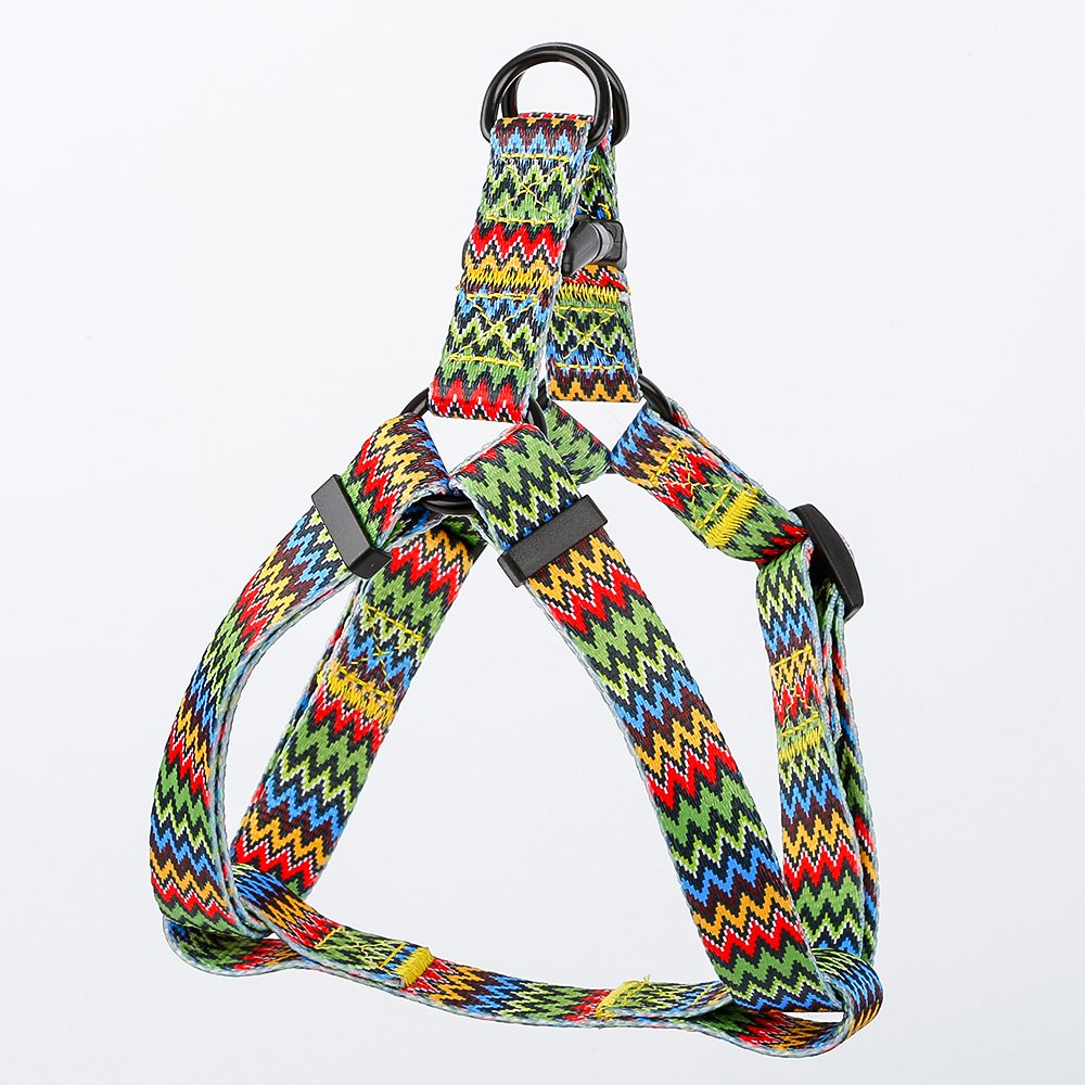 Checkered dog collar traction rope