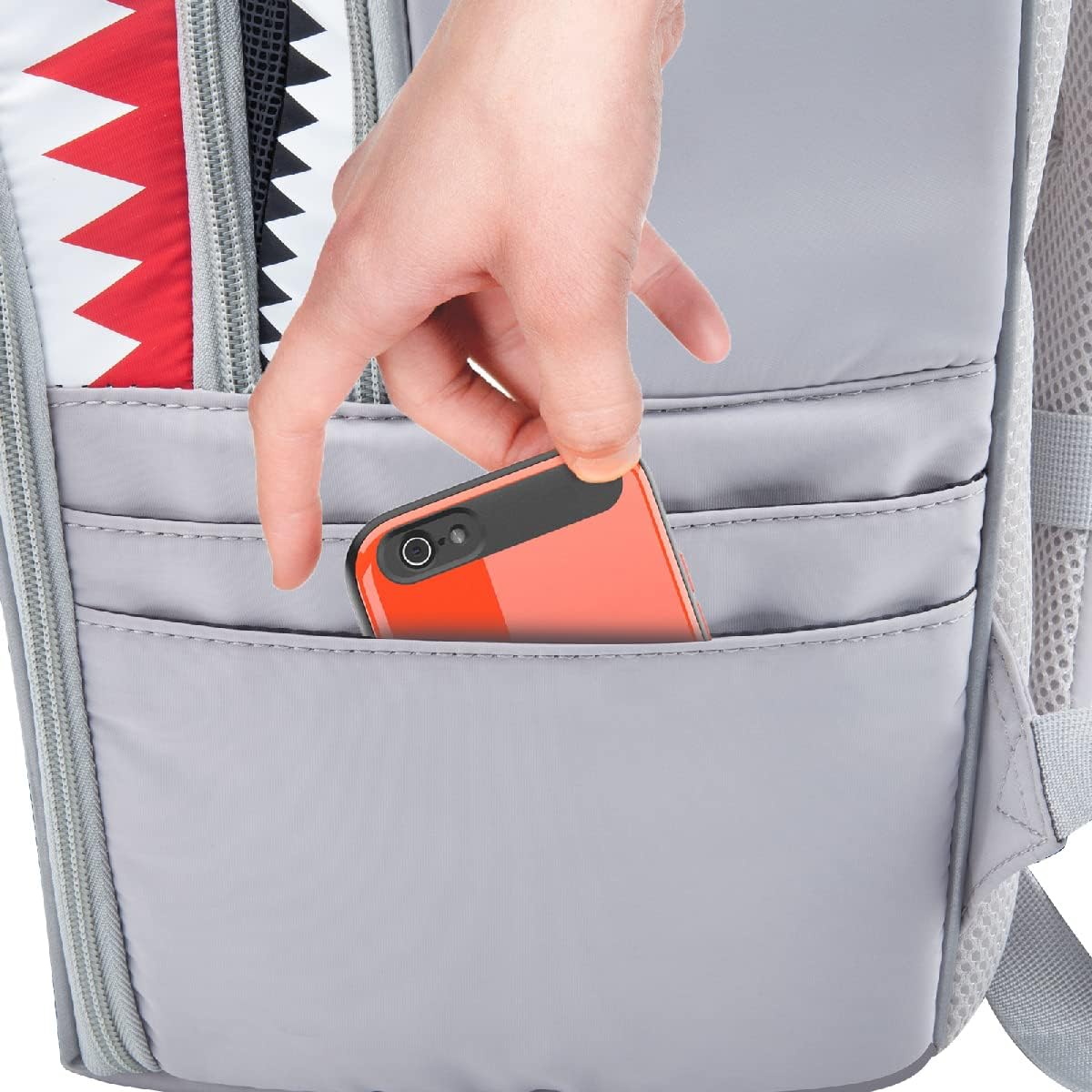 HDP Backpack Shark Carrier Travel Breathable Bag Color:Grey Size:Medium