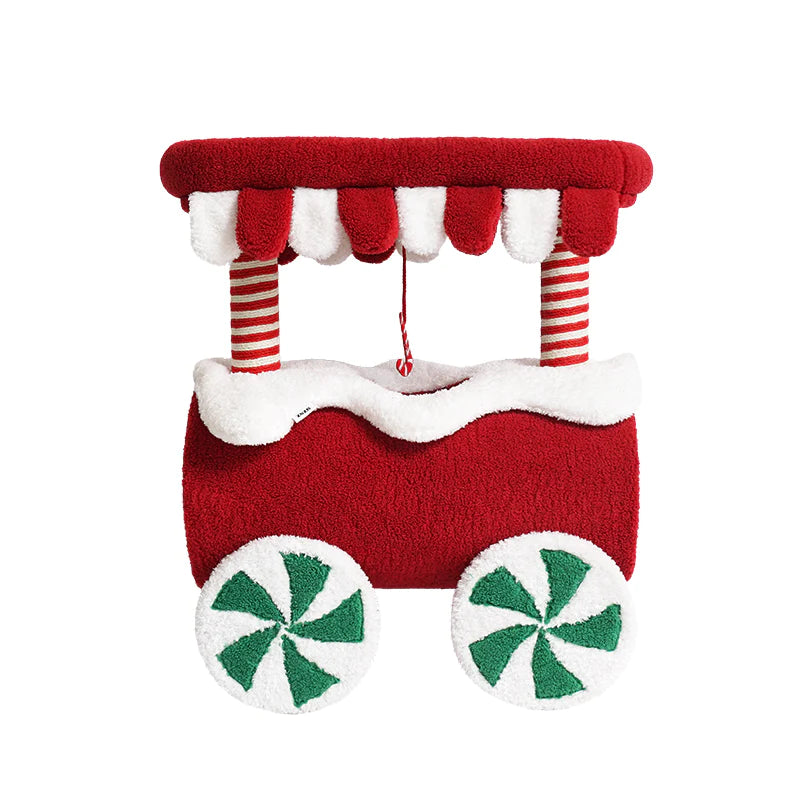 Train cat grabs column cat nest Cat tree