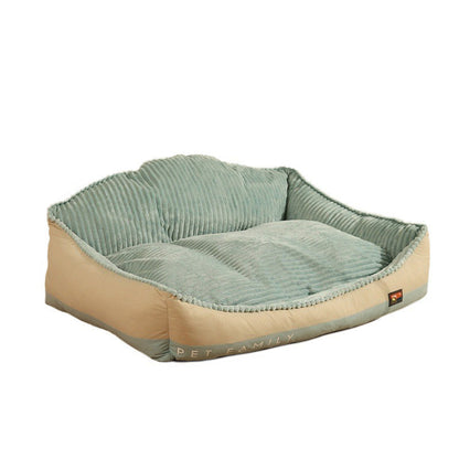 Don't Miss Out! Morandi - color - blocked Dog Bed, suitable for all seasons, detachable and washable. It's incredibly warm in winter, ensuring your beloved pets like Golden Retrievers can sleep soundly