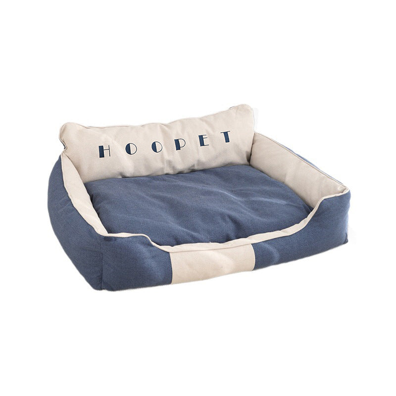 Selling like hotcakes! The British - style dog bed, removable and washable, suitable for all seasons. Exclusive for large - breed dogs like Golden Retrievers, also adored by medium - sized dogs such as Corgis