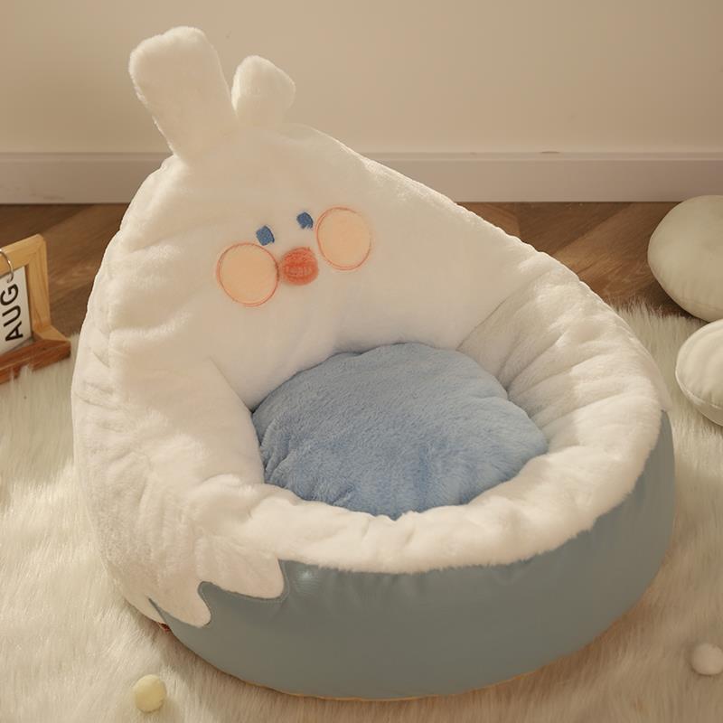 Semi - enclosed Chick - Hugging Cat Bed, suitable for all seasons, incredibly cozy for cats in winter