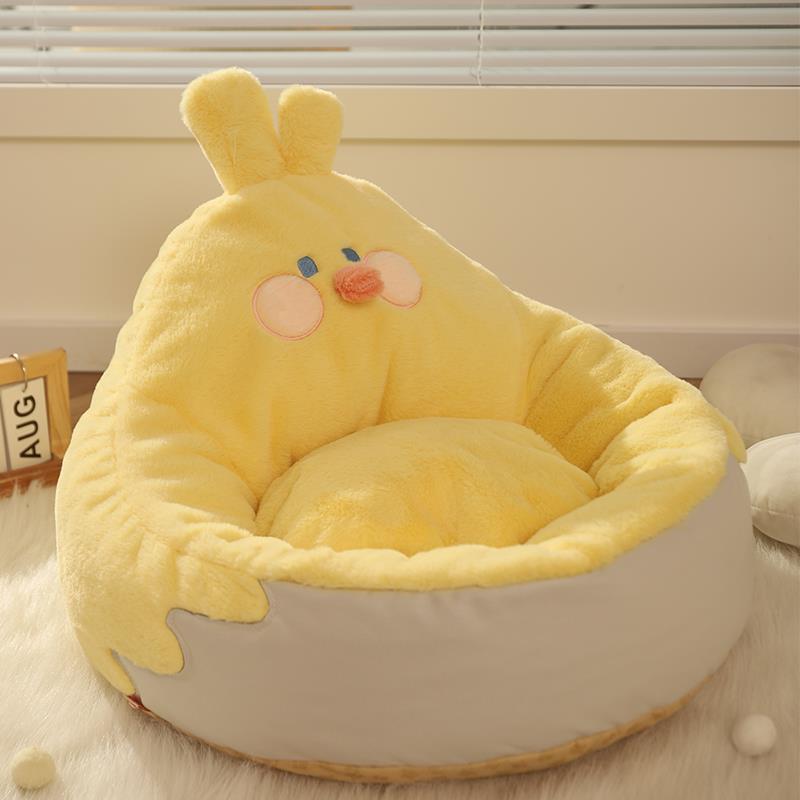 Semi - enclosed Chick - Hugging Cat Bed, suitable for all seasons, incredibly cozy for cats in winter