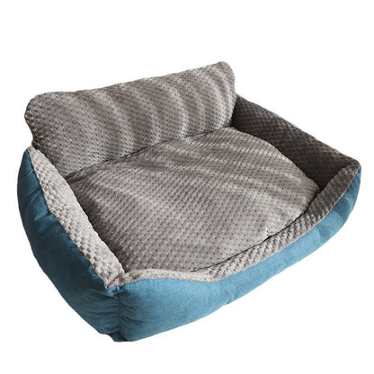 All - Season, Washable Dog Bed: Specifically Crafted for Large Breeds like Golden Retrievers. In winter, it offers warmth as cozy as the sun, transforming into a luxurious and comfortable sofa - like mat exclusively for your dog