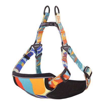 Multi style dog chest strap traction rope