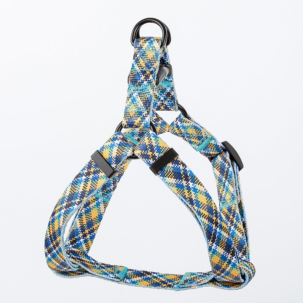 Scottish patterned dog collar traction rope