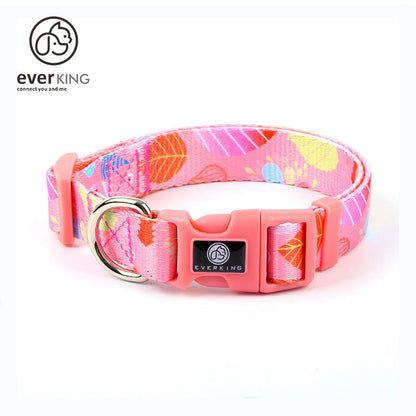 Dog Collar Pink 7-piece Set