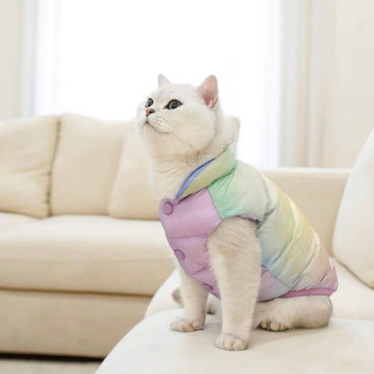 Rainbow marshmallow space vest