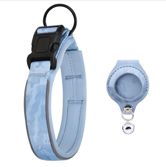 Nice Quality Detachable Dog Collar Multi-Color Nylon And Cotton Pet Accessory With Air Tag Hole For Pet Dog