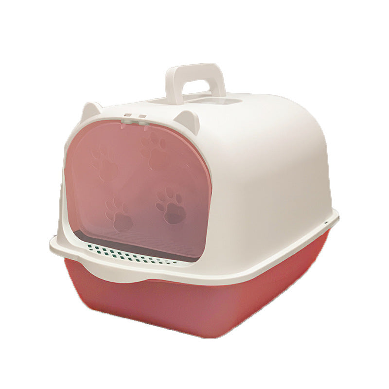 Fully enclosed cat litter basin 1.0