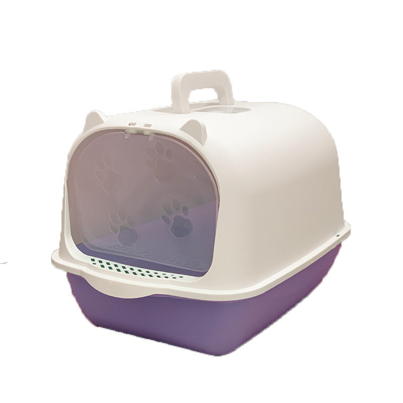 Fully enclosed cat litter basin 1.0