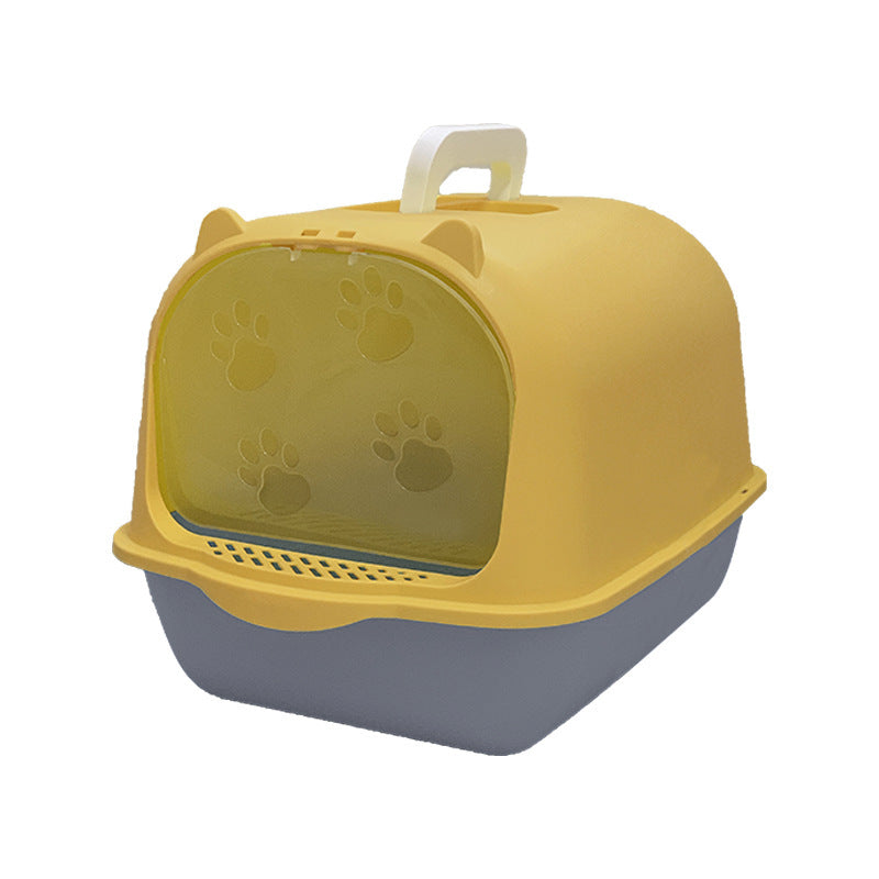 Fully enclosed cat litter basin 1.0